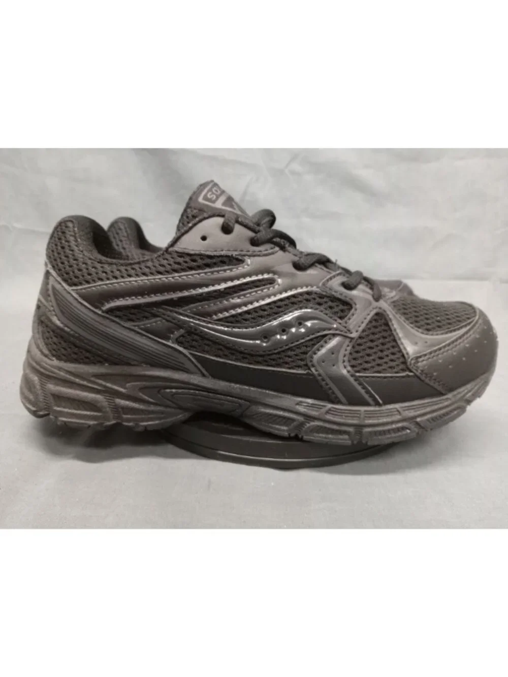 Saucony Ride Millennium Kidz (GS) Double Black Boys Size 7 NEW NO BOX!